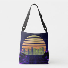 Synthwave Lila Crossbody Bag Axelväska