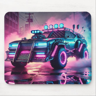 Synthwave Mad Max Apocalypse Car Mousepad Musmatta