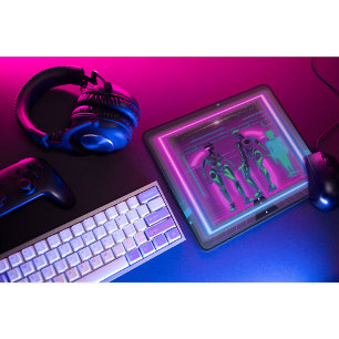 Synthwave Neon Robotic Graphic Musmatta