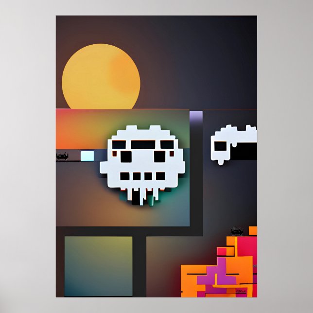 Synthwave Neuralitet Modernist Poster (Framsidan)