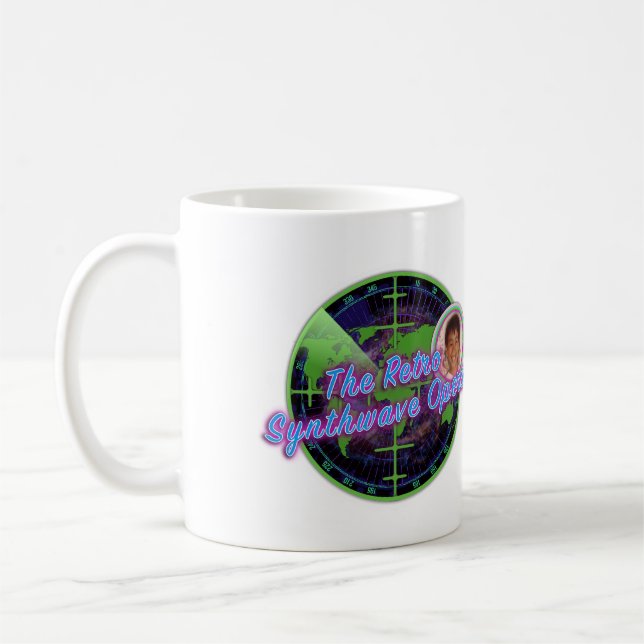 Synthwave-opera för Retro Kaffemugg (Vänster)