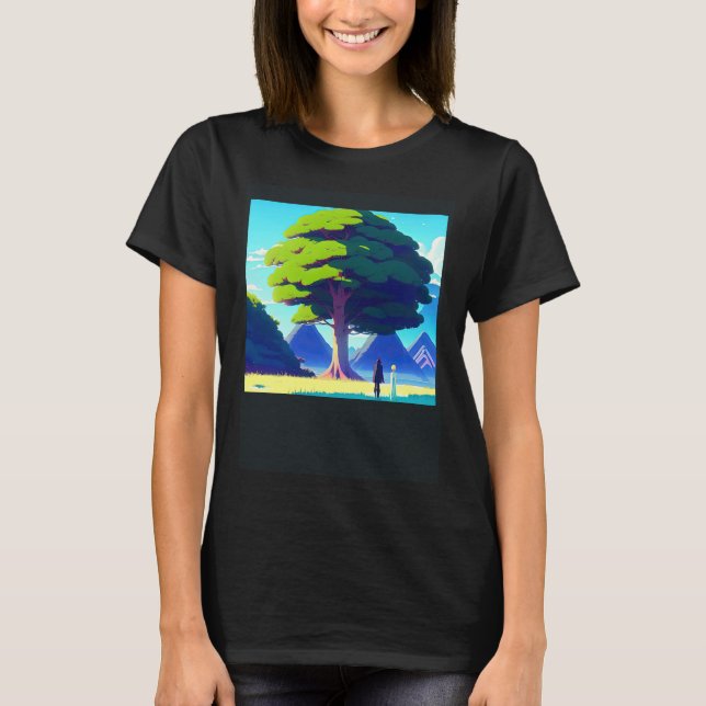 Synthwave outrun retrowave futuresynth sci fi 37 t shirt (Framsida)