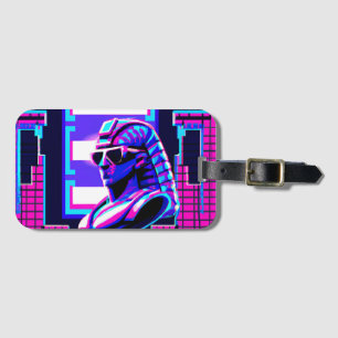 Synthwave Pharaoh Bagagebricka