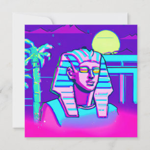 Synthwave Pharaoh Inbjudningar