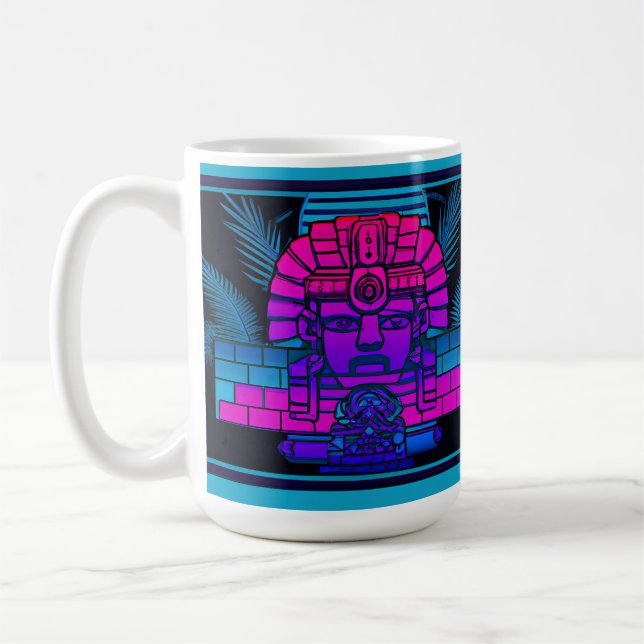 Synthwave Pharaoh Kaffemugg (Vänster)