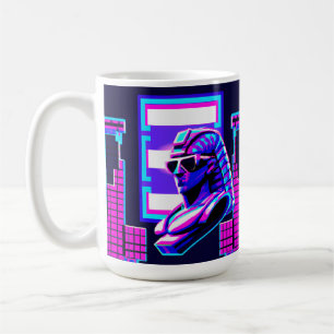 Synthwave Pharaoh Kaffemugg