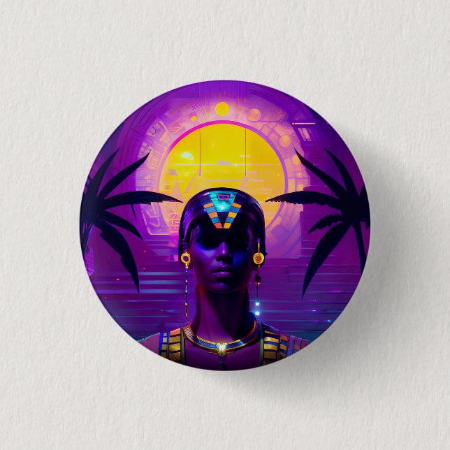 Synthwave Pharaoh Knapp (Framsida)