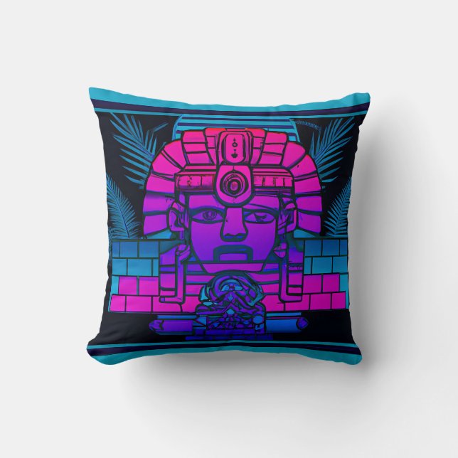 Synthwave Pharaoh Kudde (Framsida)