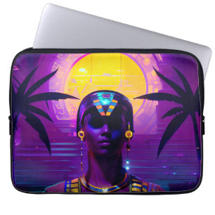 Synthwave Pharaoh Laptop Fodral