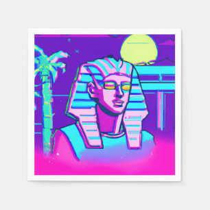 Synthwave Pharaoh Pappersservett