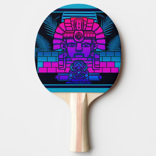 Synthwave Pharaoh Pingisracket (Framsidan)