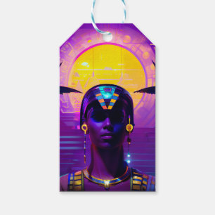 Synthwave Pharaoh Presentetikett