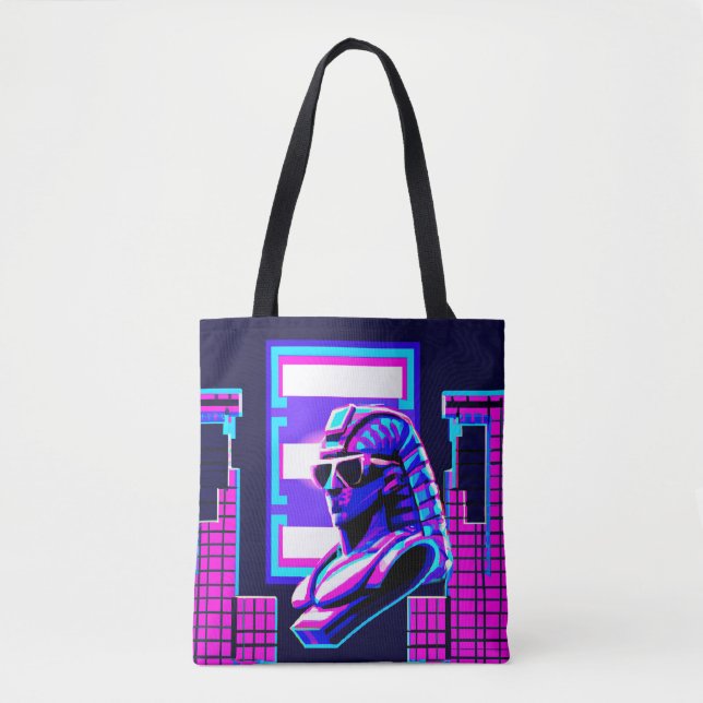 Synthwave Pharaoh Tygkasse (Framsida)