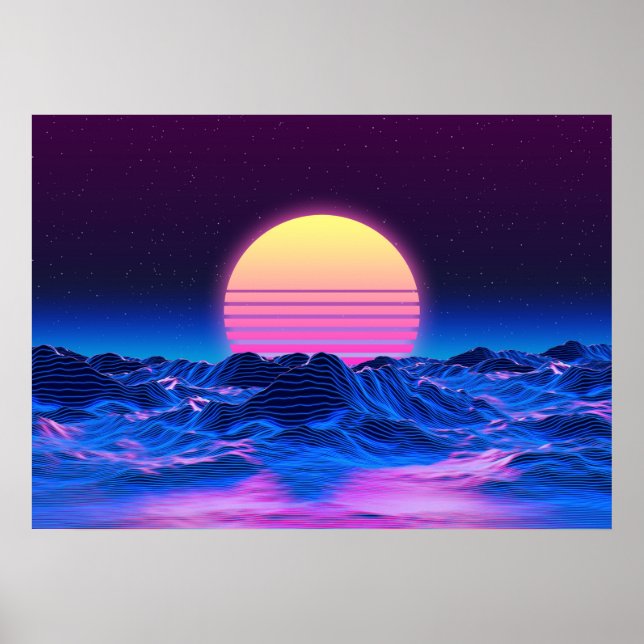 Synthwave-Poster | Retrowave Wall Art Poster (Framsidan)