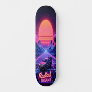 Synthwave Shred Edition 2 Mini Skateboard Bräda 18,5 Cm