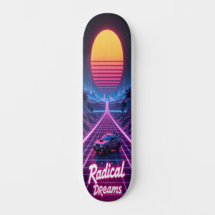 Synthwave Shred Edition 3 Mini Skateboard Bräda 18,5 Cm
