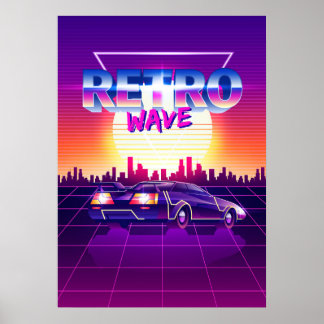 Synthwave-utrymme: Retrowave Poster
