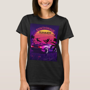 Synthwave/Vaporwave Retro 80s T-Shirt kan inte anv