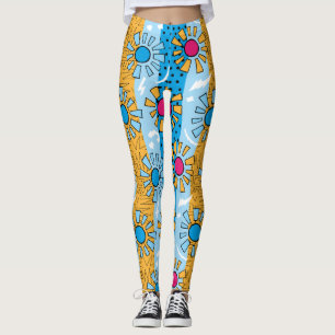 Synthwave/Vaporwave Stil Yoga Leggings