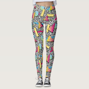 Synthwave/Vaporwave Stil Yoga Leggings