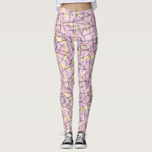Synthwave/Vaporwave Stil Yoga Leggings