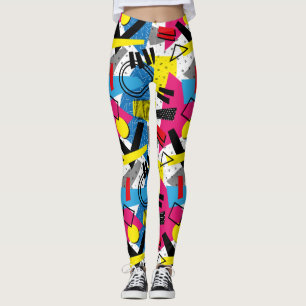 Synthwave/Vaporwave Stil Yoga Leggings