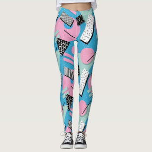 Synthwave/Vaporwave Stil Yoga Leggings