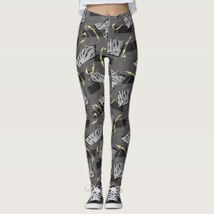 Synthwave/Vaporwave Stil Yoga Leggings