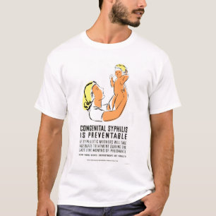 Syphilis är som kan hindras 1939 WPA T-shirt