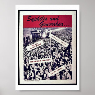 Syphilis och gonorré poster
