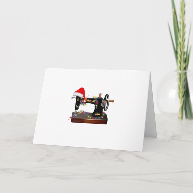 Sypresent | God Jul sömmerska Kort (Framsida)