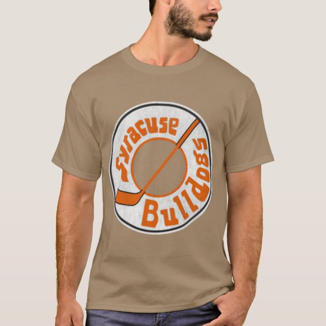 Syracuse Bullhund Hockey T Shirt (Framsida)