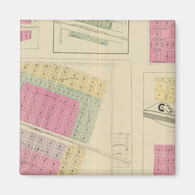 Syracuse, Coolidge, Hudson, Loco, Kansas Magnet (Framsidan)