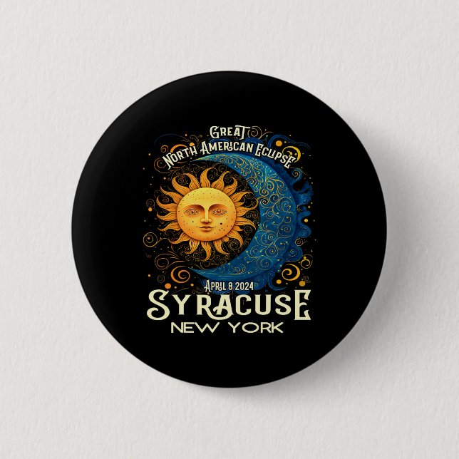 Syracuse New York 2024 Total Solar Eclipse Celesti Knapp (Framsida)