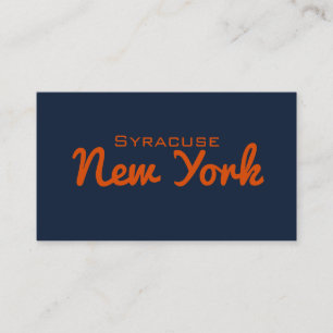 Syracuse, New York-Affärskortet Visitkort