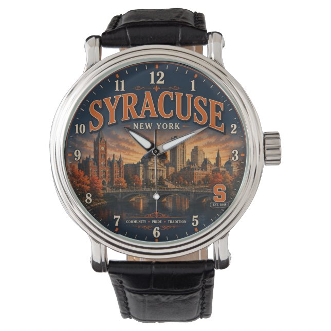 Syracuse New York Armbandsur (Framsida)