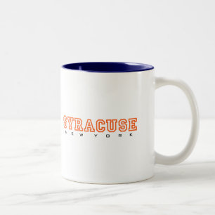 Syracuse New York - brev Två-Tonad Mugg