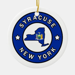 Syracuse New York Julgransprydnad Keramik