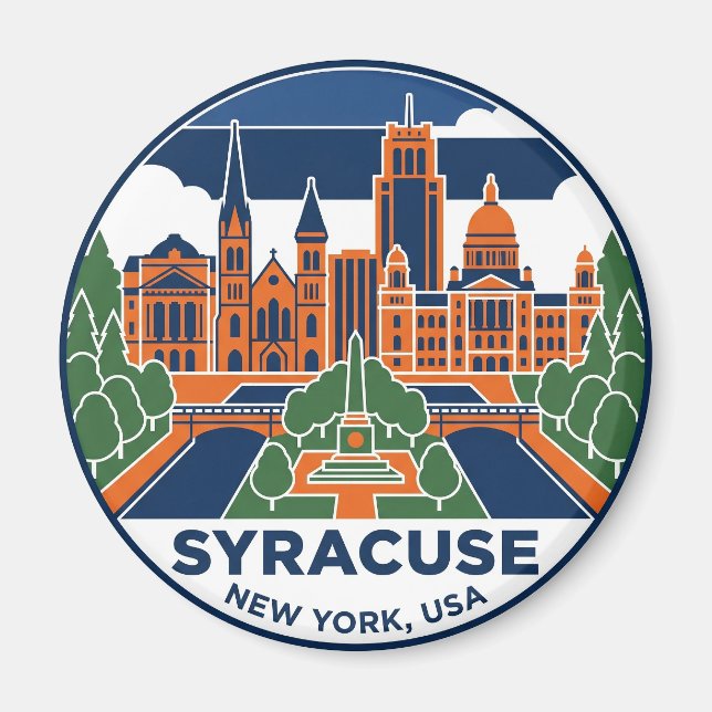 Syracuse New York Magnet (Framsidan)