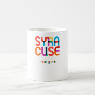 Syracuse New York Mid Century, Pop Art. Kaffemugg