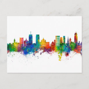 Syracuse New York Skyline Vykort