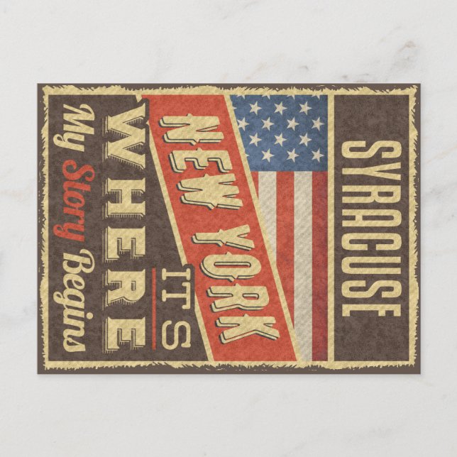 Syracuse New York Vykort (Framsida)