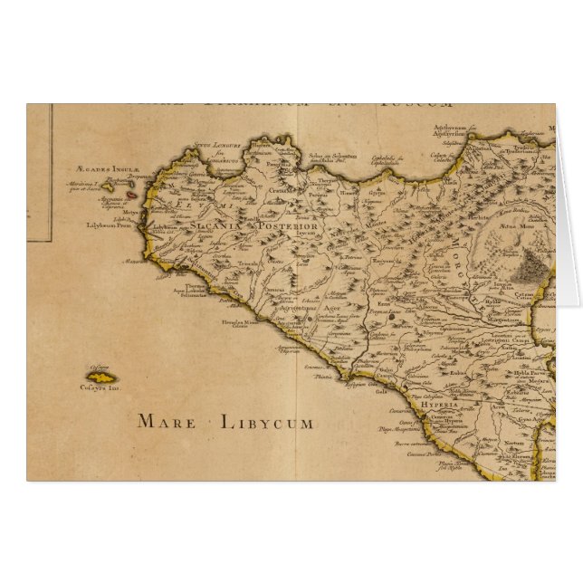 Syracuse och Italien Hälsningskort (Framsidan Horizontal)