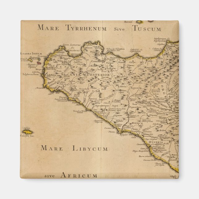 Syracuse och Italien Magnet (Framsidan)