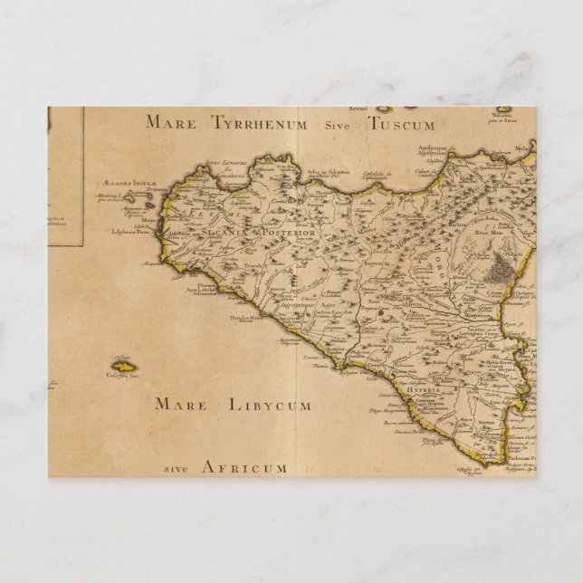 Syracuse och Italien Vykort (Framsida)