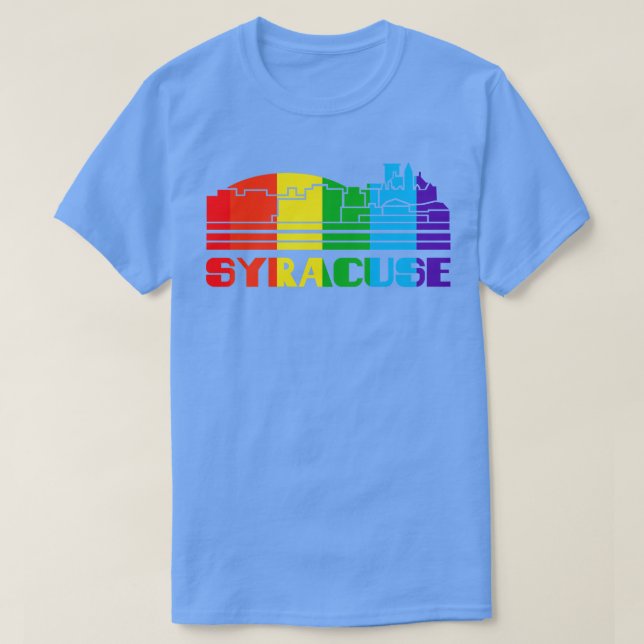 Syracuse Pride Syracuse LGBT Gift LGBTQ Supporter T Shirt (Design framsida)