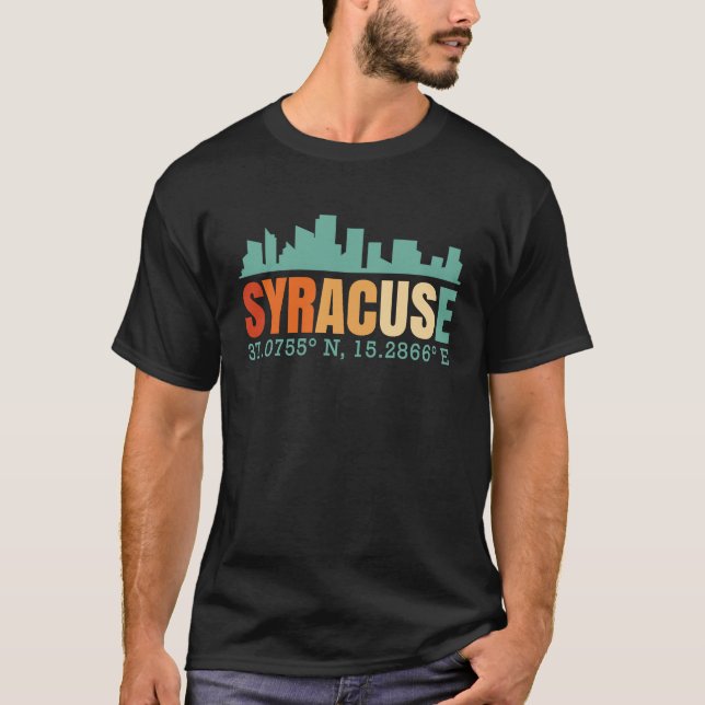 Syracuse Skyline T Shirt (Framsida)