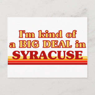 SYRACUSEaI är ett slags BIG DEAL i Syracuse Vykort