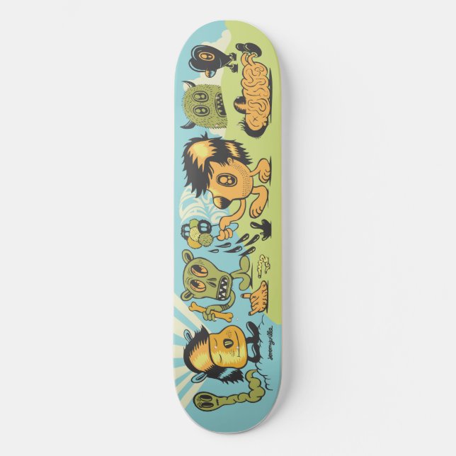 Syradagar 1 skateboard bräda 20,5 cm (Framsida)