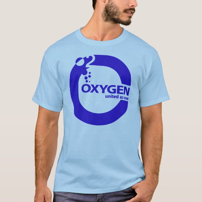 Syreblåttlogotyp T Shirt (Framsida)